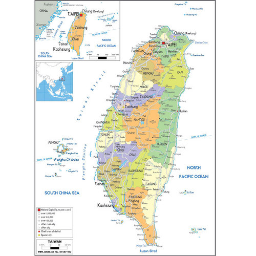 대만(taiwan map)지도