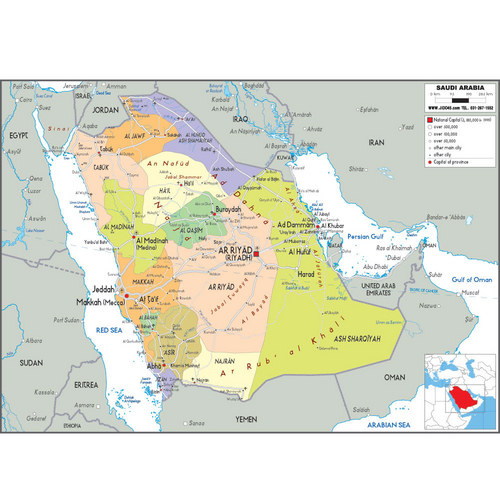 사우디아라비아(saudiarabia map)지도